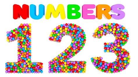 Learn Numbers With Colorful Balls Colors And Numbers Videos For Children