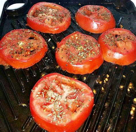 Basil Grilled Tomatoes No Recipe Required