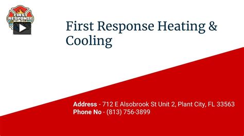 Ppt First Response Heating And Cooling Powerpoint Presentation Free