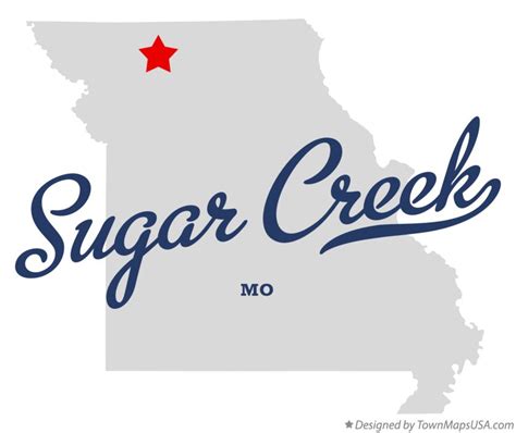 Map Of Sugar Creek Harrison County Mo Missouri