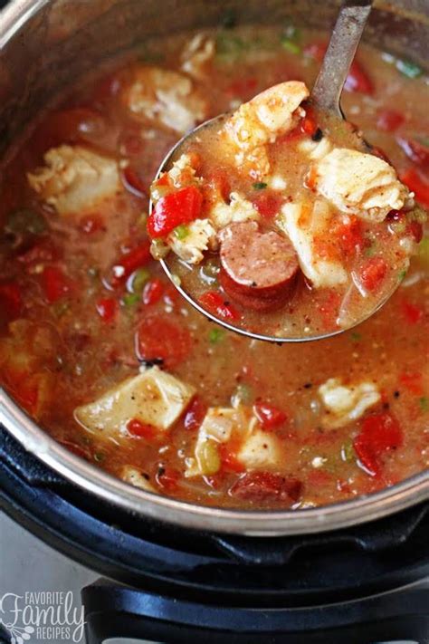 Instant Pot Gumbo With Olive Oil Red Bell Pepper Green Bell Pepper