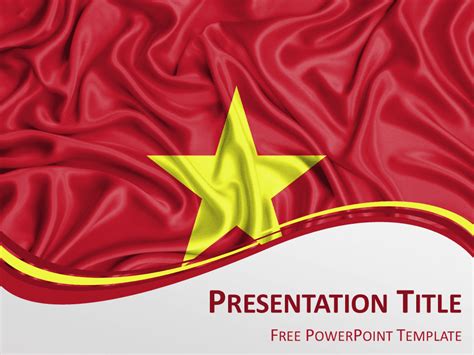 Vietnam Flag Powerpoint Template