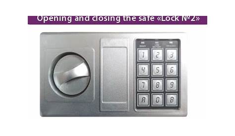 Instruction manual for electronic locks
