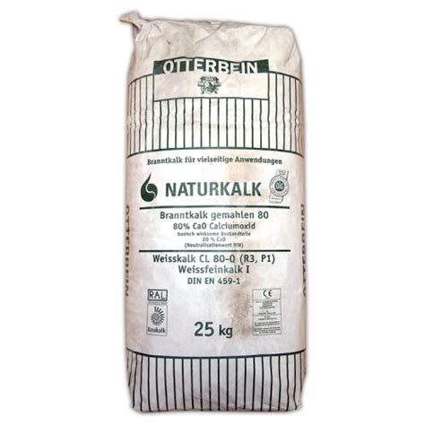 13 фраз в 4 тематиках. Weißfeinkalk CL-80Q (Branntkalk), 25kg
