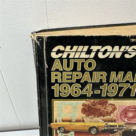 Chiltons Auto Repair Manual 1964 1971 Collectors Edition Hard Cover