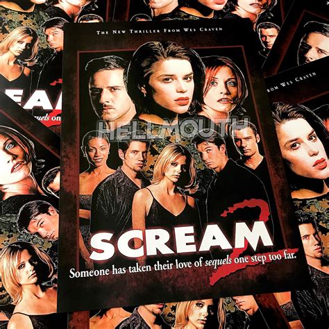 Scream 2 Movie Poster Original One Sheet Advance Rare Vintage Wes