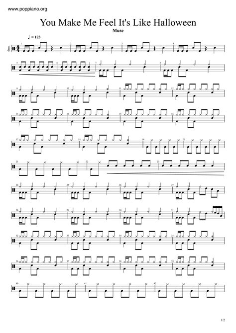 Muse-You Make Me Feel Like It’s Halloween 鼓谱pdf-香港流行钢琴协会琴谱下载 ★