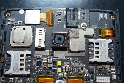 Smart Phone Internal Hardware Stock Image Image Of Camera Component