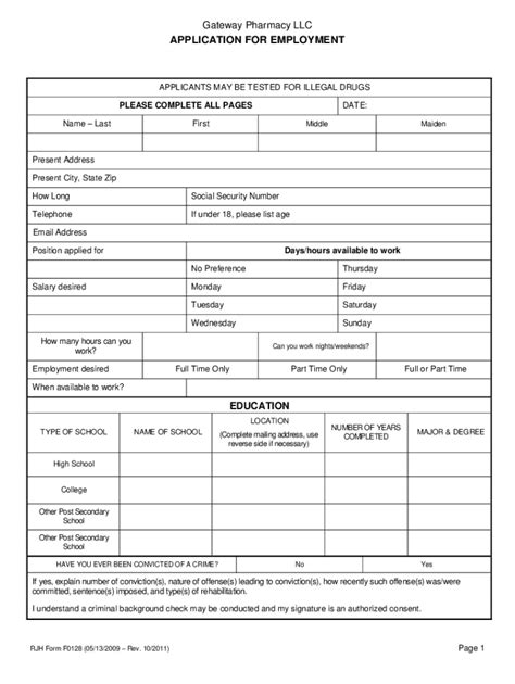 Application For Employment Dmepos Form Fill Out And Sign Printable