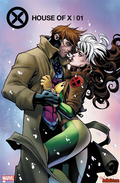 x men gambit and rogue art