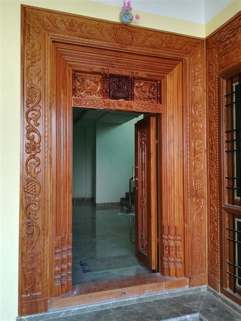 Teak Wood Tamilnadu House Main Door Designs Home Design Info