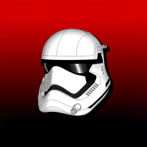 Stormtrooper First Order Helmet Templates Foam Etsy