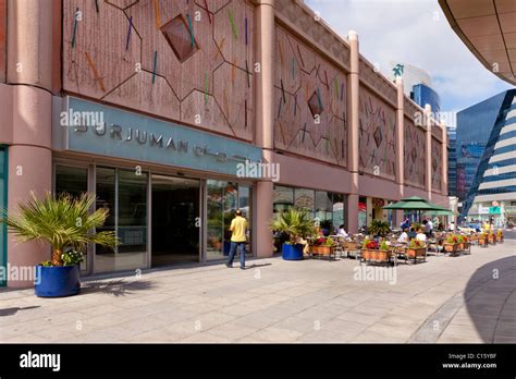 The Burjuman Shopping Mall Entrance In Dubai Uae Persian Gulf Stock