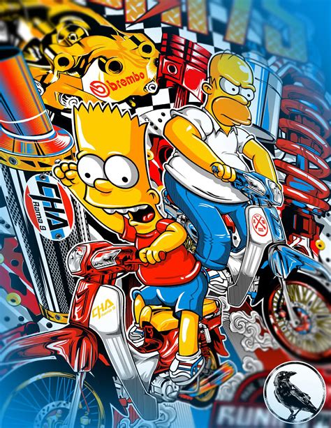 The Simpsons Racing On Behance