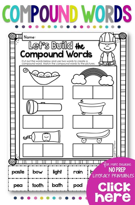 Teach Your Students All About Compound Words With This No Prep
