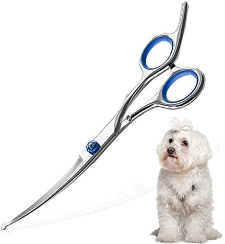 Pet Grooming Scissors Jiasoval 6 Up Curved Dog Grooming Scissors Set