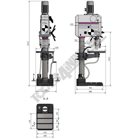 D174 Ghd 45g Industrial 4mt Geared Head Drilling Machine Au