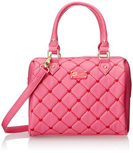 Luv Betsey By Betsey Johnson Touch My Heart Mini Satchel Handbag Pink One Size Satchel