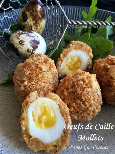 Oeufs de Caille Mollets panés aux Cacahuètes