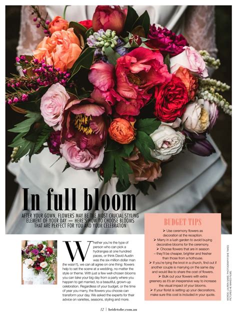 Bride To Be Magazine Subscriptions And Flowers And Wedding Styling Issue