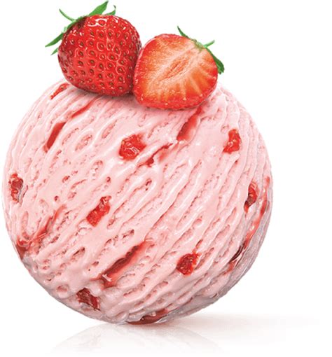 Strawberry Ice Cream Png Ice Cream Flavors Strawberry Transparent