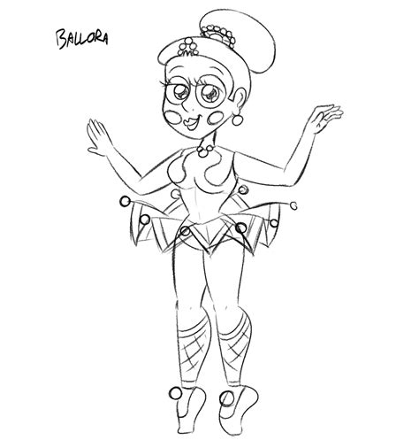 Blissfull Fnaf Sister Location Ballora Coloring Page Coloring Home