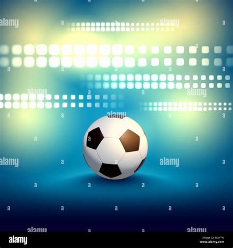 Black And White Football Or Soccer Ball Colour Illustration Stock