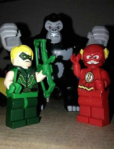 Green Arrow The Flash And Grodd Lego Dc Comics Lego Dc Green Arrow Lego