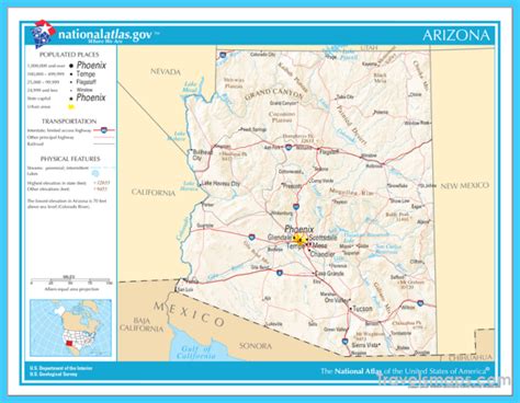 Map Of Tucson Arizona Travelsmapscom