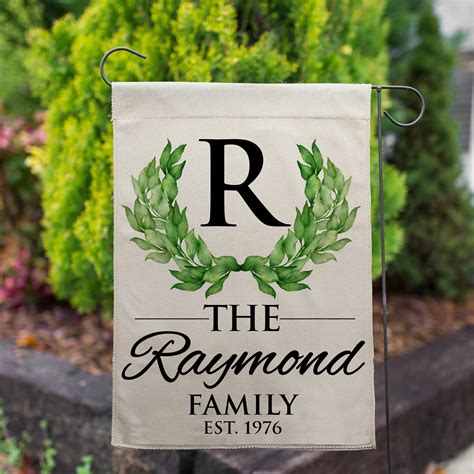 Personalized Garden Flag Small Vertical Double Sided Etsy