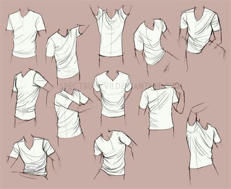 Shirts Positions T Shirt How To Draw Mangaanime Drawings