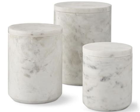Williams Sonoma Marble Canisters Modern Kitchen Canisters Kitchen