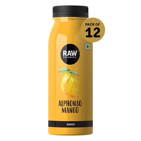Raw Pressery Alphonso Mango Juice 12 X 200ml Maximum Pulp 51 Grocery And Gourmet