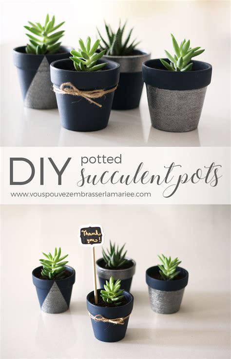 I Think I Just Found The Perfect Guest Favor These Adorable Diy Potted