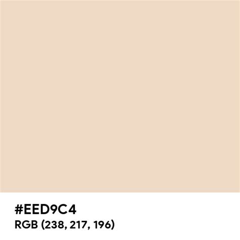 Almond Color Hex Code Is Eed9c4