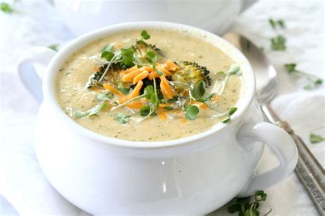 Cheesy Roasted Broccoli And Cauliflower Soup Dash Of Savory