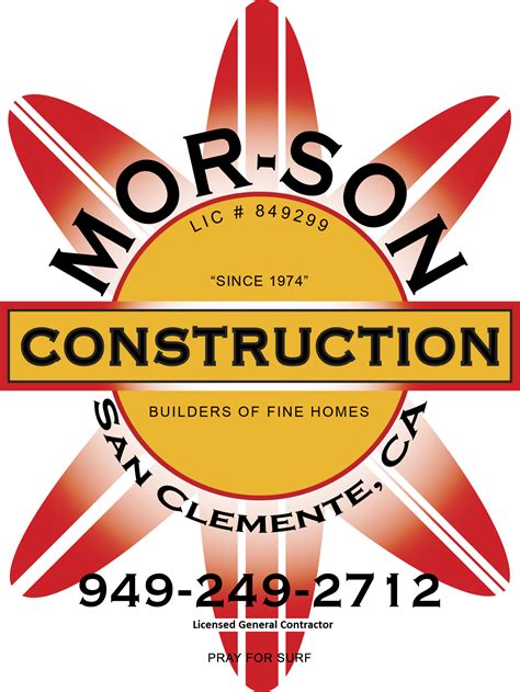 Morson Logo 2018 Mor Son Construction 949 249 2712