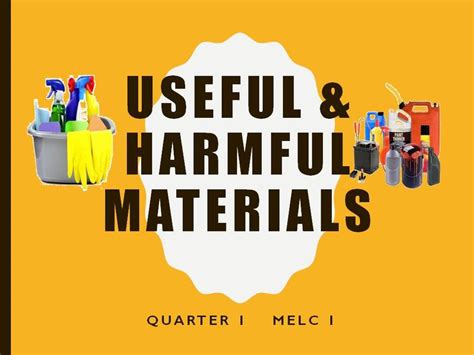 Useful And Harmful Materials Plays Quizizz