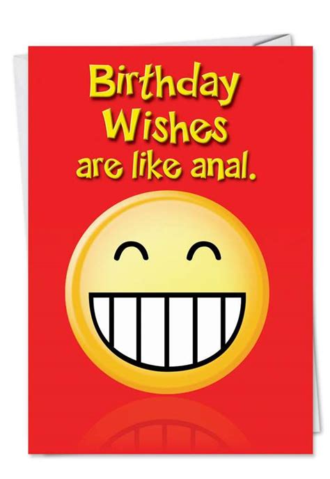 Wishes Like Anal Birthday Card And Nobleworkscardscom