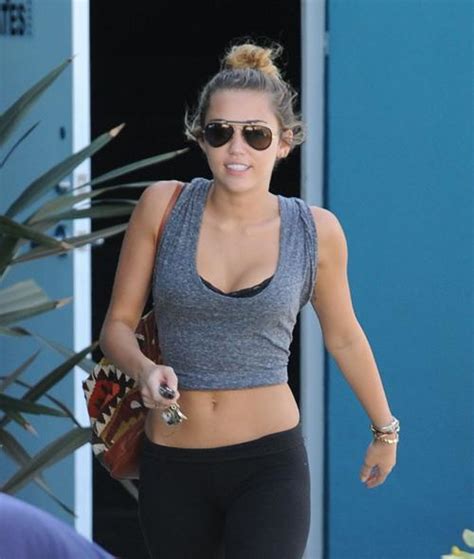 Miley Cyrus Bares Her Toned Tummy As She Leaves A Pilates Class In L A