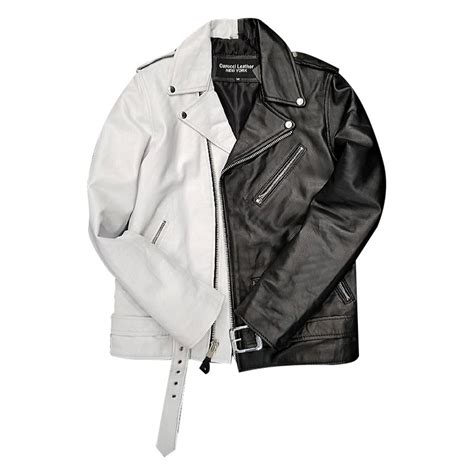 The black leather jacket on offer are stylish and affordable to help you save money while looking awesome. Black and White Leather Jacket - Right Jackets