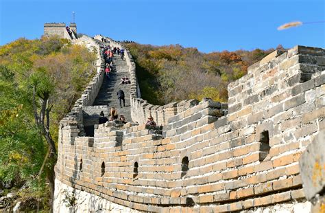 Great Wall Of China Steep Steps And Curve Section Mutiany Flickr