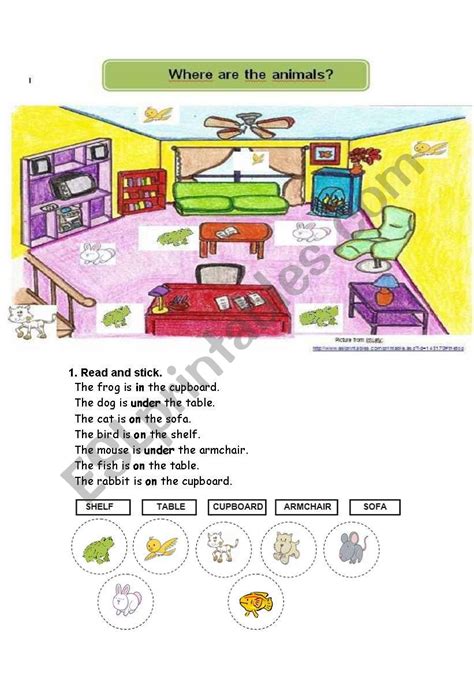 Where Are The Animals Animals And Prepositions Of Place Esl