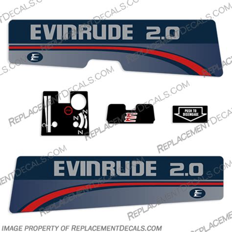 Evinrude 20hp Decal Kit 1994 1997