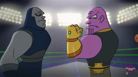 Thanos takes on darkseid in an epic battle$ a collaboration with round table studios check their thclips channel! Cartoon beatbox battles Deadpool and the Black panther vs ...