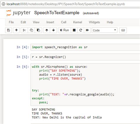 Works best with google chrome. Speech To Text — Python. Converting Speech to Text is very ...