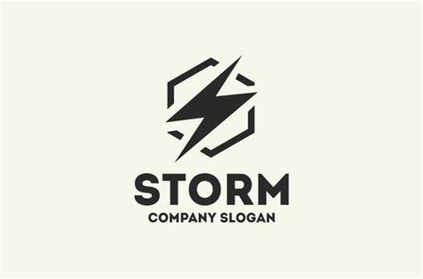 Storm Logo By Bekblack On Creativemarket Logo Logo Design