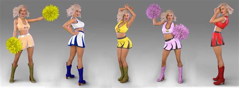 FG Cheerleader Outfit For Genesis 8 Female S Freebies Daz 3D