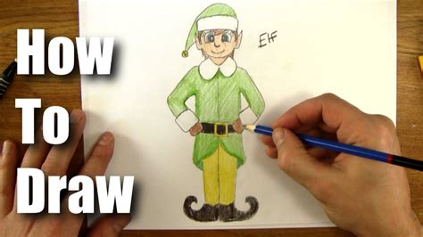 How To Draw A Christmas Elf Youtube