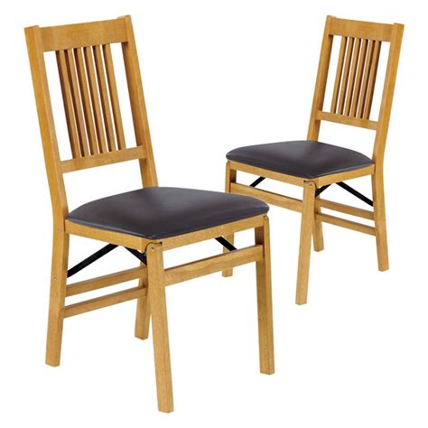Buy products such as mainstays steel folding chair, set of 4, multiple colors at walmart and save. Stakmore True Mission Upholstered Folding Chair - Set of 2 ...